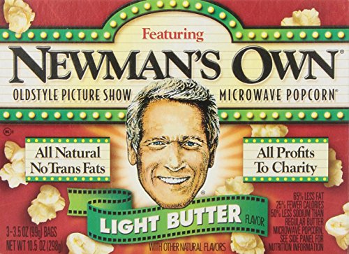 Newman's Own Light Butter Popcorn, 3.5 Oz, 3 Ct - image 1