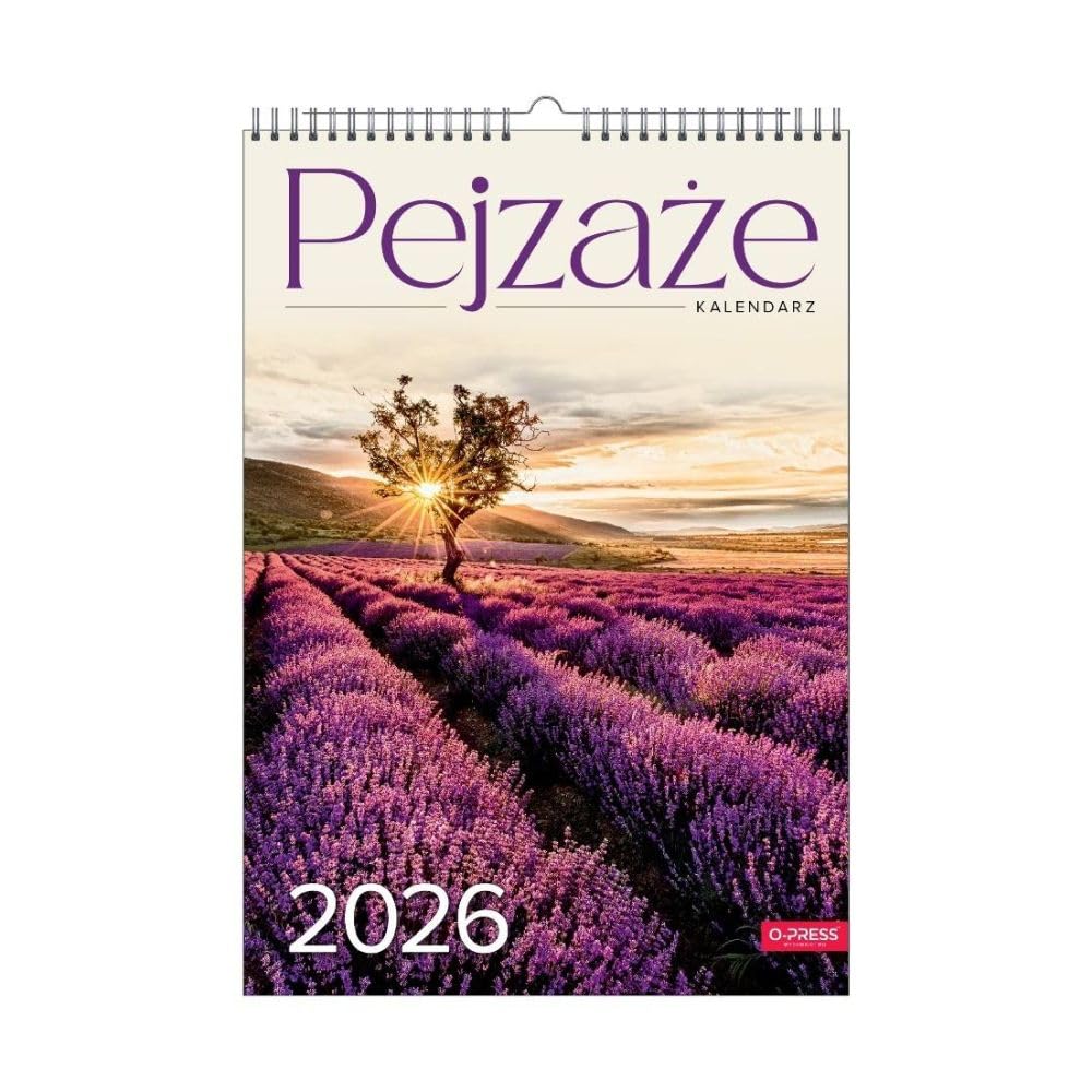 Kalendarz 2026 ścienny A3 Pejzaże