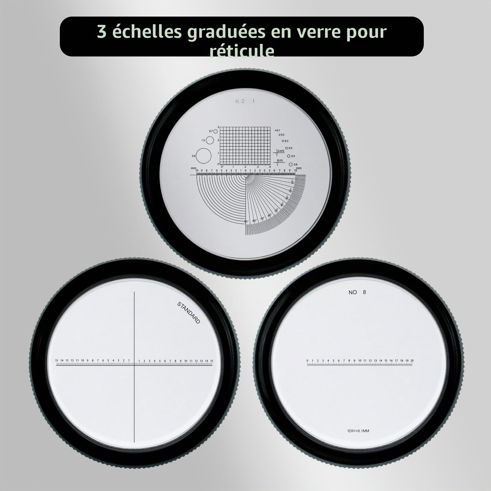 Loupe de Bijoutier 10x avec 6 Lumières LED et Échelle en Verre 3, Loupe Rechargeable 25 mm de Champ de Vision, pour Bijoux, Gemmes, Pièces de Monnaie, Outil de Loisirs