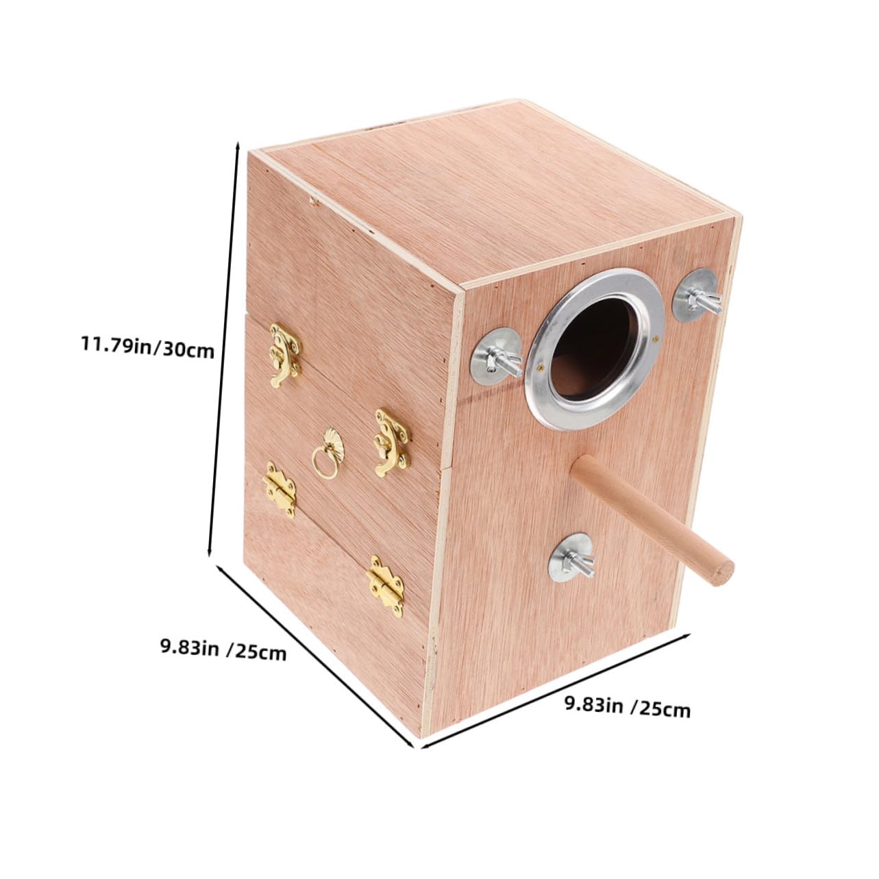 TOYANDONA Nistkasten Für Wellensittiche Aus Holz Papageienbrutkasten Mit Sitzstange Finken-nistkäfig Vogelhaus Für Papageien Unzertrennliche-nistkasten Hängender Nistkasten Für Finken Und We