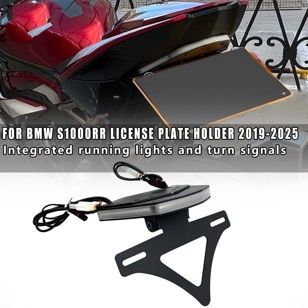 stop tylne światło Do Bmw S1000RR 2023-2025 tylne światło hamowania | Tylne światło tylne motocykla Kierunkowskazy hamulca Zintegrowany zestaw do czyszczenia ogona wspornika