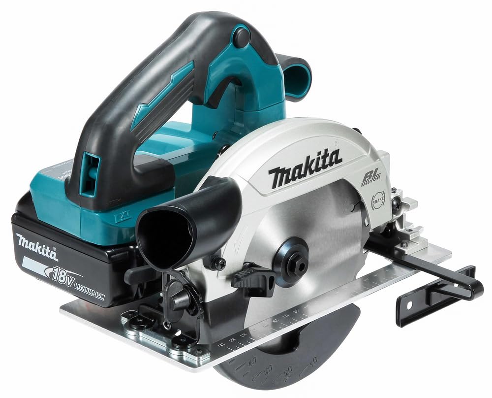 Makita DHS660RTJ Ręczna Piła Tarczowa Akumulatorowa 57 mm 18 V 5 Ah, 2 Akumulatory, Ładowarka w Kolorze Makpac