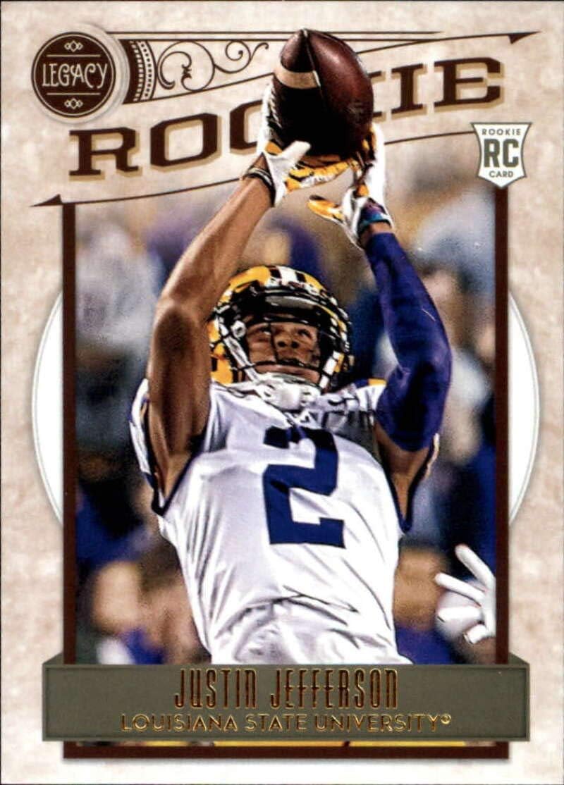 2020 Legacy Football #149 Justin Jefferson LSU Tigers Rookie Official NFL Trading Card by Panini America