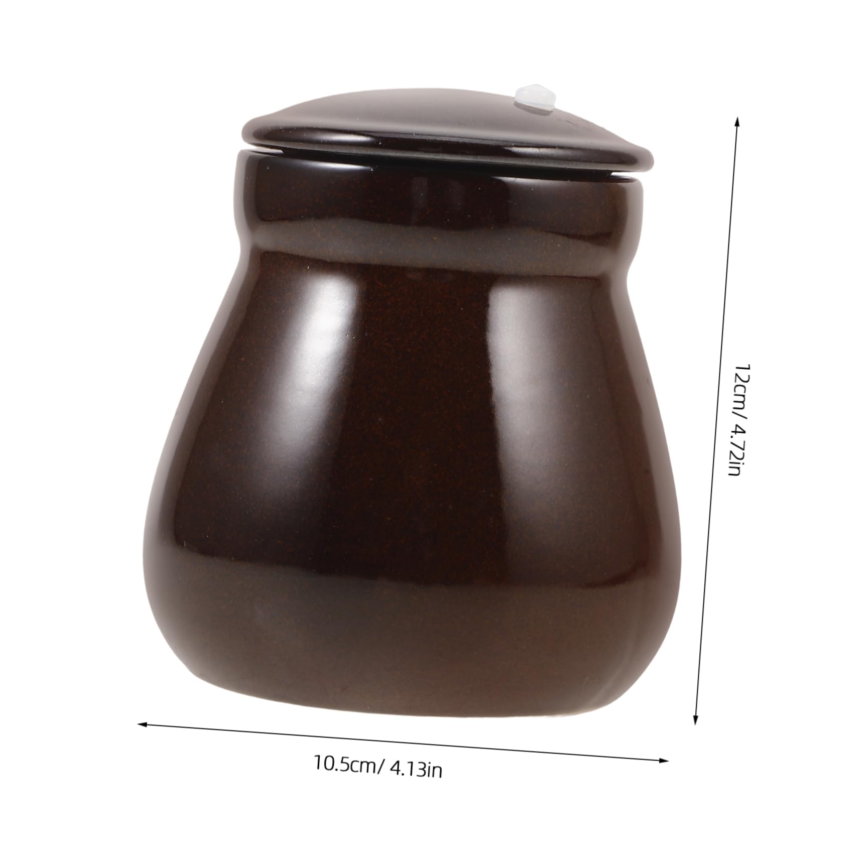 COLLBATH Honey Pot Honey Storage Jar Syrup Pot Coffee Syrup Jar Honey Containers Holder Honey Jars Glass Ceramic Pot Coffee Canister with Lid Pottery Jar Fun Candy Dish Kimchi Pot Ceramics