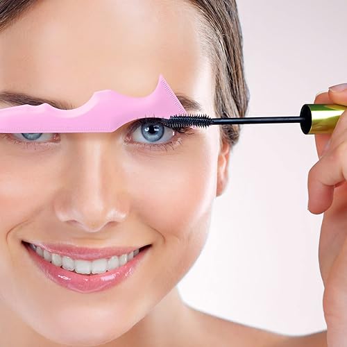 Miniatura 6 de PAFUWEI Plantillas de ojos para ojos, herramienta multifuncional de silicona para principiantes, delineador de ojos alado, plantillas de ojos