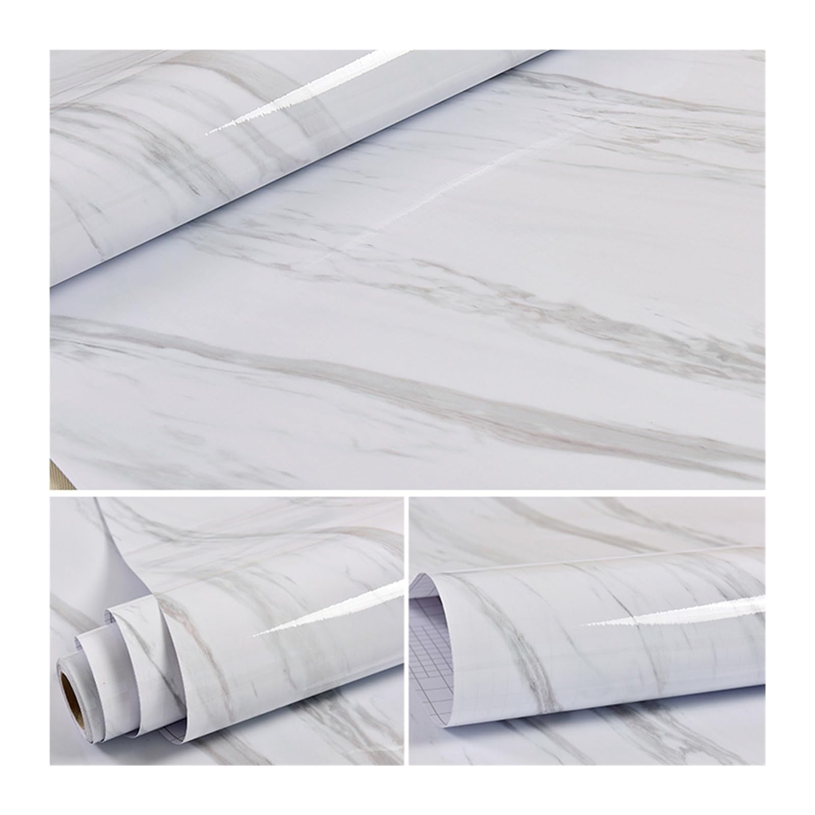 Autocollant anti-huile de cuisine imperméable et film de rénovation pour placard et carrelage
