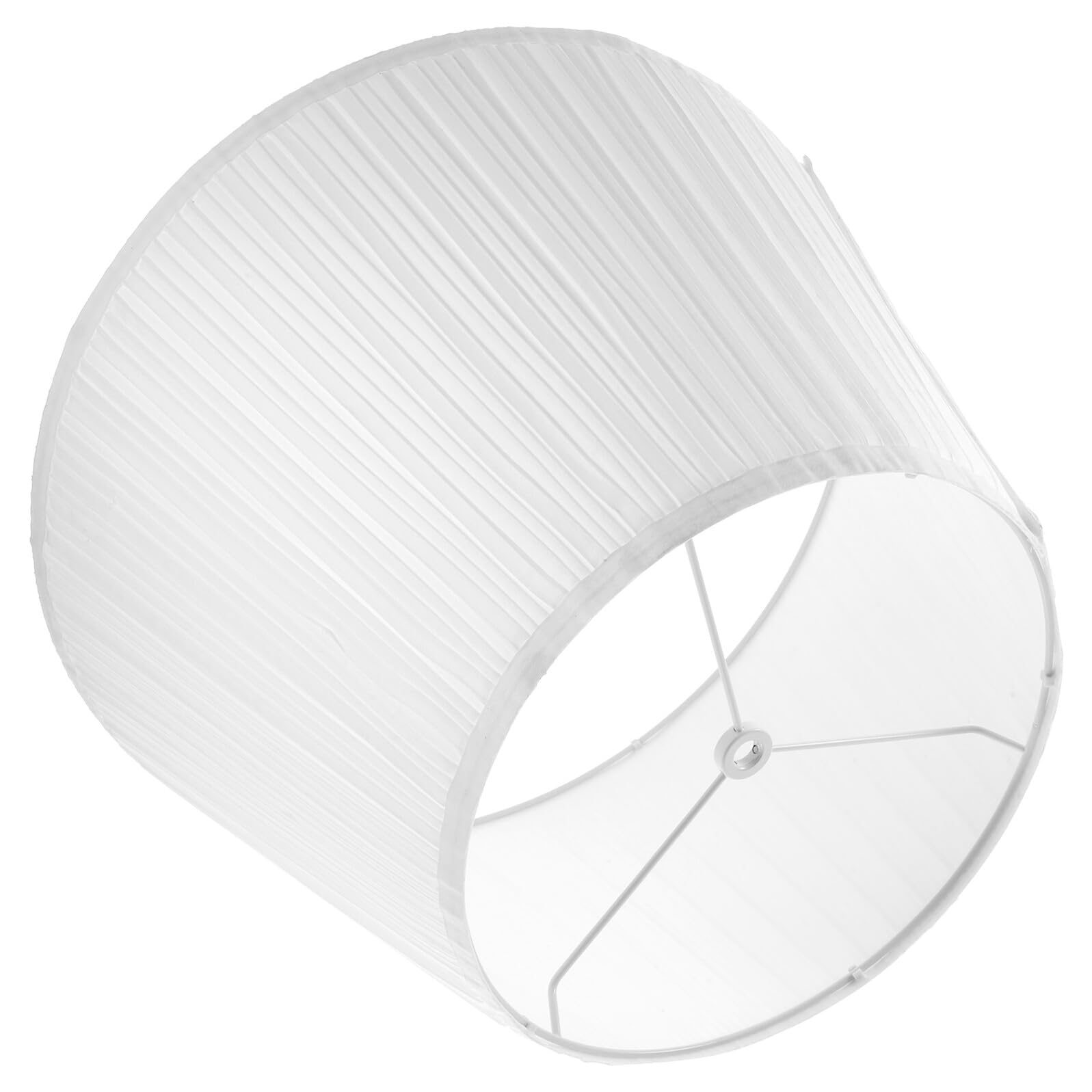 Abat-Jour en Lin Léger pour Lampe de Bureau Abat-Jour en Tissu Demi-Cercle Rayé Taille Moyenne Couverture Décorative pour Lampe de Table et Lampadaire pour Salon et Chambre