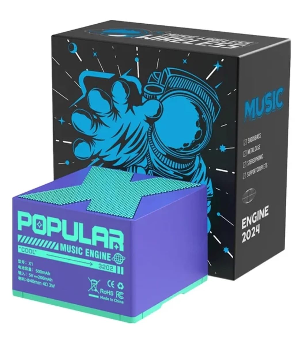 Ultra-Lightweight 360° Surround Sound Speaker with Deep Bass, Striking Design & 7-Hour Battery for Ultimate Portability