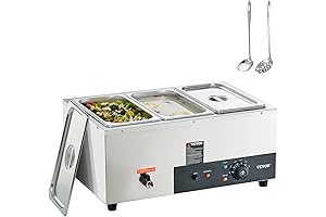 VEVOR 3-Pan Commercial Electric Buffet Food Warmer for Catering and Restaurants