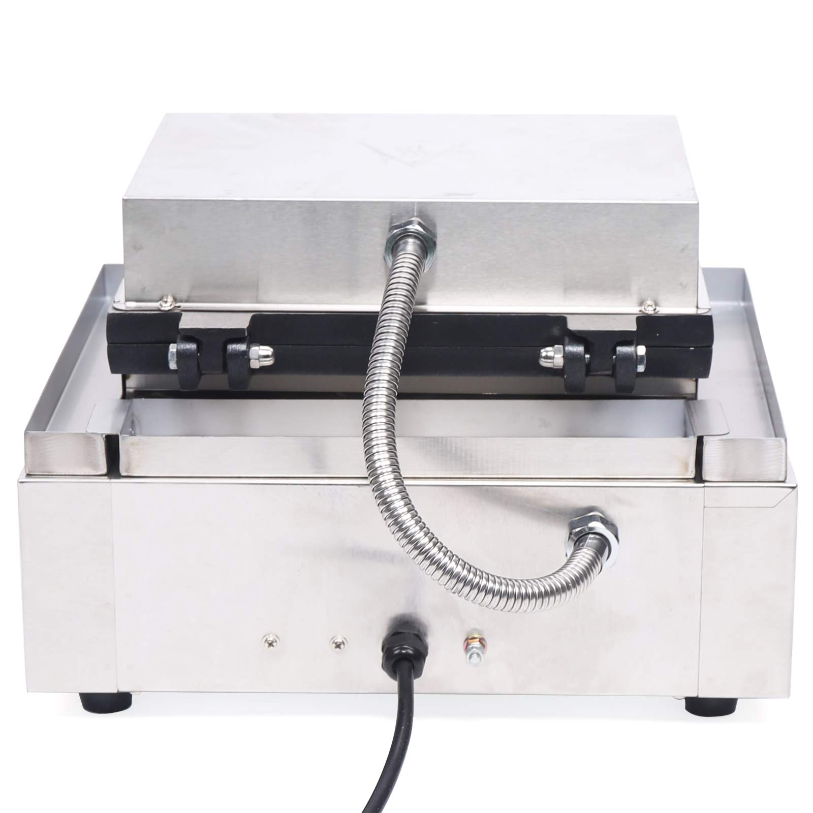 Machine à Donuts Électrique 1550W, 12 Moules Antiadhésifs – Friteuse à Beignets Professionnelle pour Café, Boulangerie & Maison | Réglage Température 50-300°C & Minuterie, Acier Inoxydable, 220V