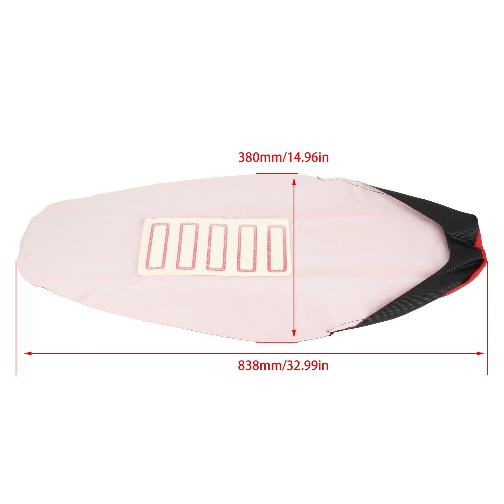 Coprisella per moto Cuscino Coprisedile Per Moto | Cuscino protettivo per coprisedile antiscivolo per moto(Red)