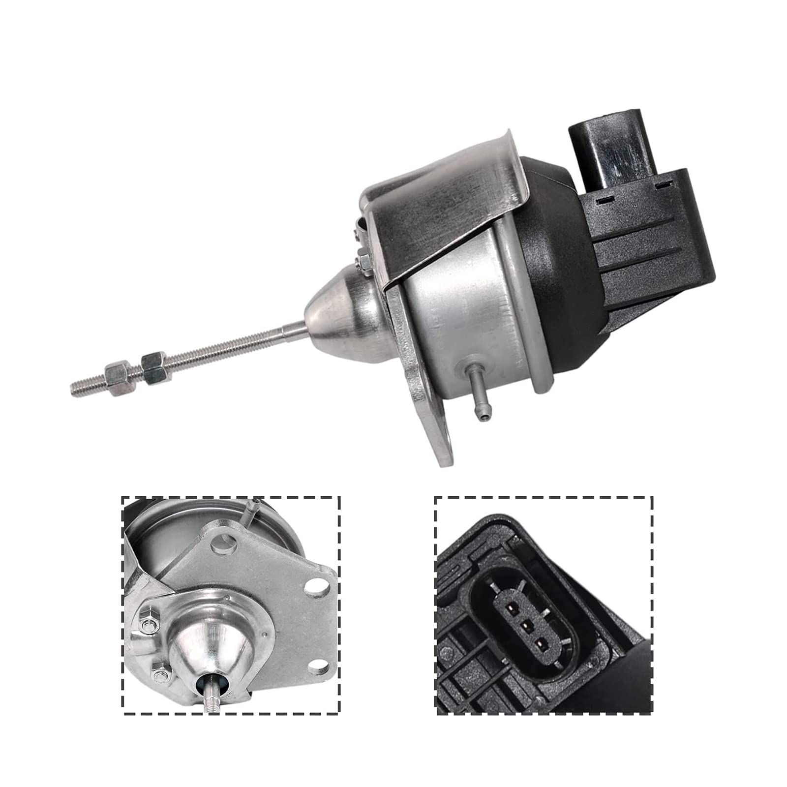 Vanne Régulation Pression Wastegate de Turbo compatible pour A1 IBIZA IV SC ST TOLEDO IV FABIA II RAPID ROOMSTER POLO V 1.6 TDI - 03L253016A 03L198716F