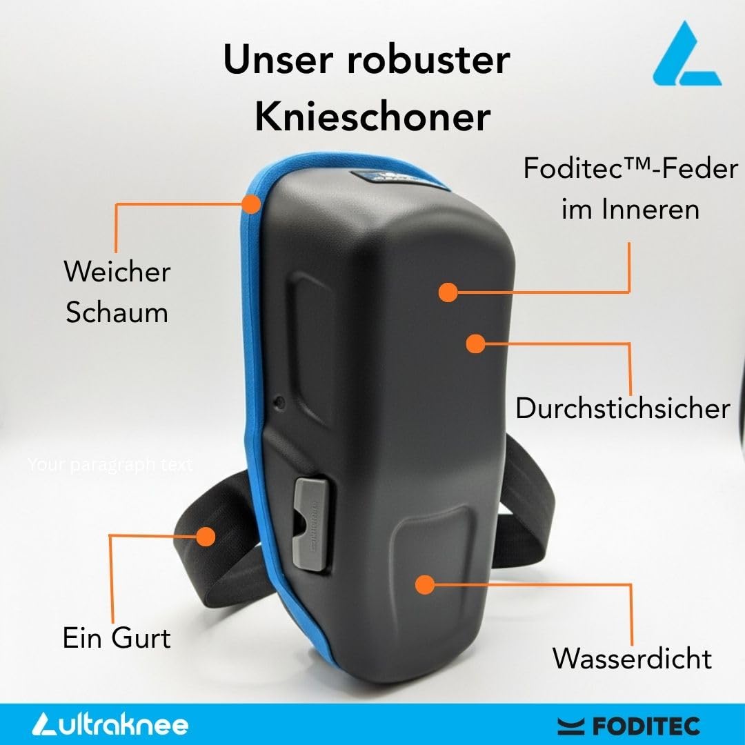 Hammock 2 | Professionelle Knieschoner für Arbeit & Garten | Komfortabel | Druckverteilend | Langlebig | Ergonomische Knieprotektoren | Knieschützer für Baustelle, Fliesenleger und Gärtner