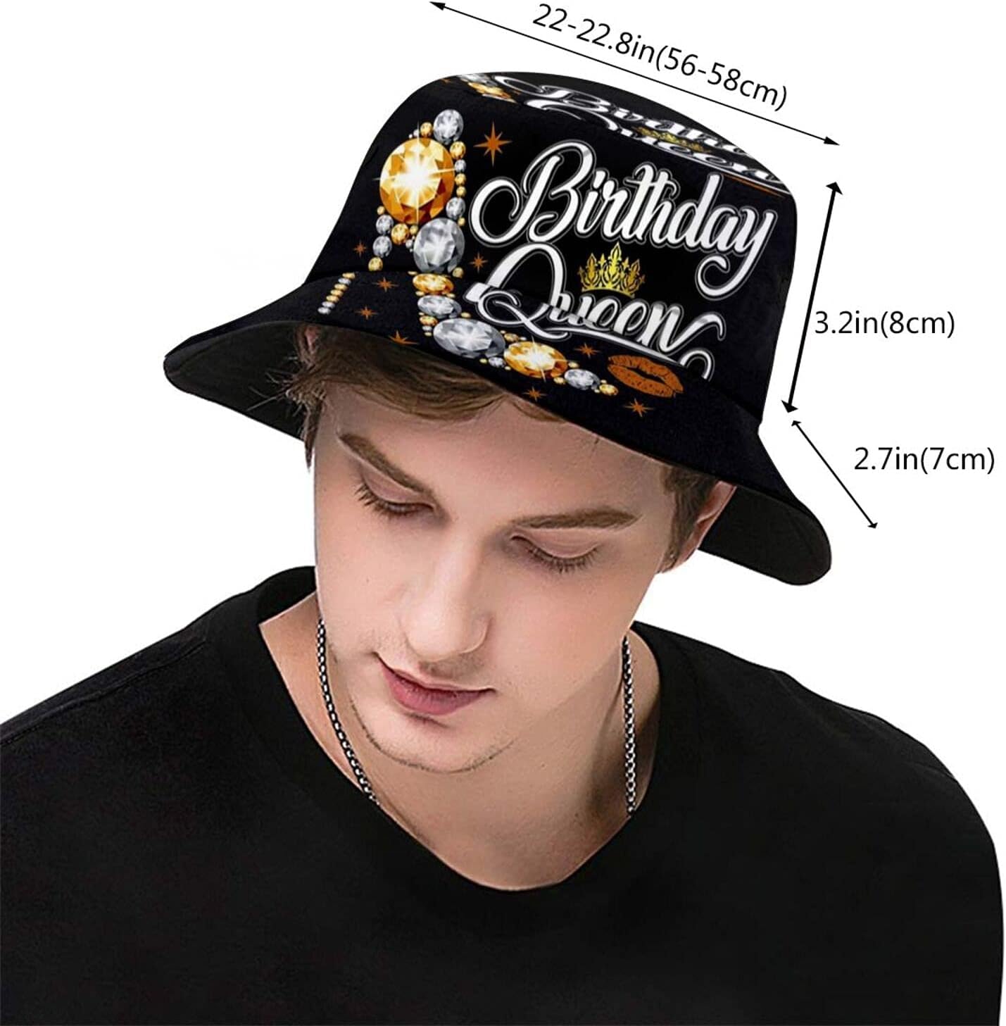 Today is My Birthday Printed Bucket Hats Beach Sun Hat for Women Summer Travel Outdoor Cap - Image 3