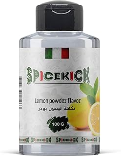 SpiceKick Lemon Flavor 100g - Concentrated Natural Lemon Powder Gives Your Dishes, Bakery & Beverages A Refreshing, Rich Citrus Flavor With Original Taste For All Your Daily Use