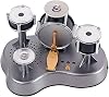 Alnicov Mini-Fingertrommel-Set mit Touch-Drumming und LED-Licht für Jazz-Percussion