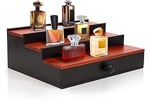 Decolore Black Wooden Cologne Organizer: The Ultimate Storage Solution for Men's Fragrances