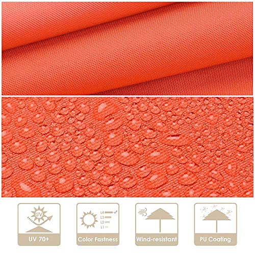 Yescom Uv70+ 3-Tiers 11Ft Solar Powered Led Patio Umbrella With Crank Tilt For Outdoor Garden Yard Pool Orange #TOP3