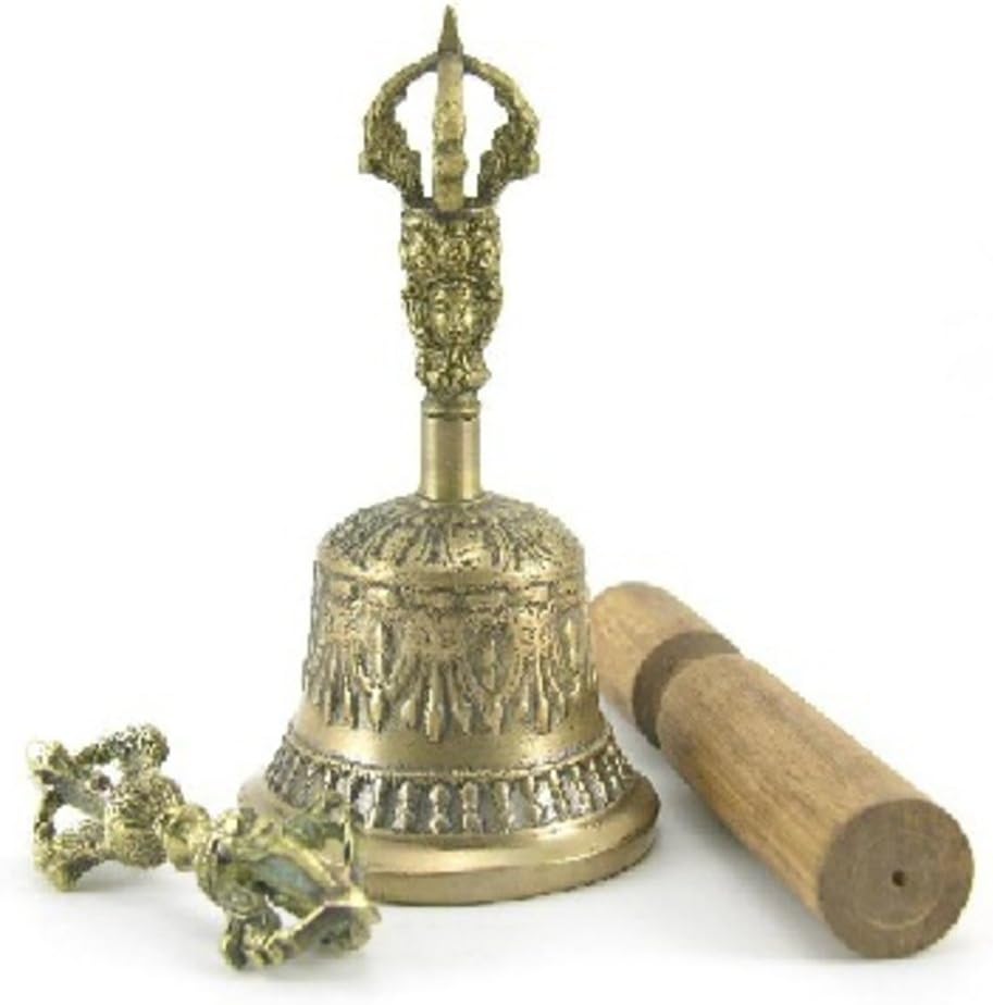 TM THAMELMART FOR BEAUTIFUL MINDS BUDDHIST SACRED SPIRITUAL TIBETAN BELL AND DORJE