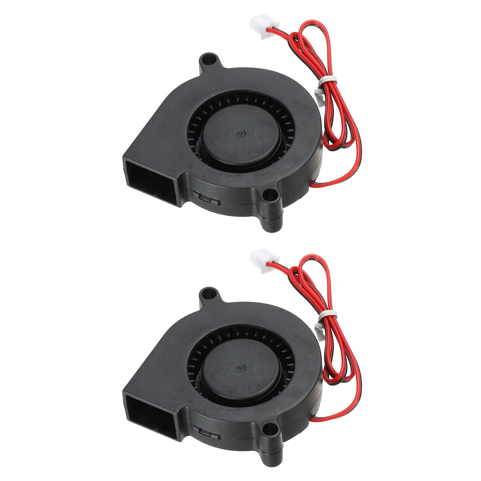 Generic DC Brushless Cooling Blower Fan Cooler 5015 50x50x15mm Turbine Dual Ball Bearing Centrifugal Flow Blower DC24V 2 Pin for 3D Printer 2pcs