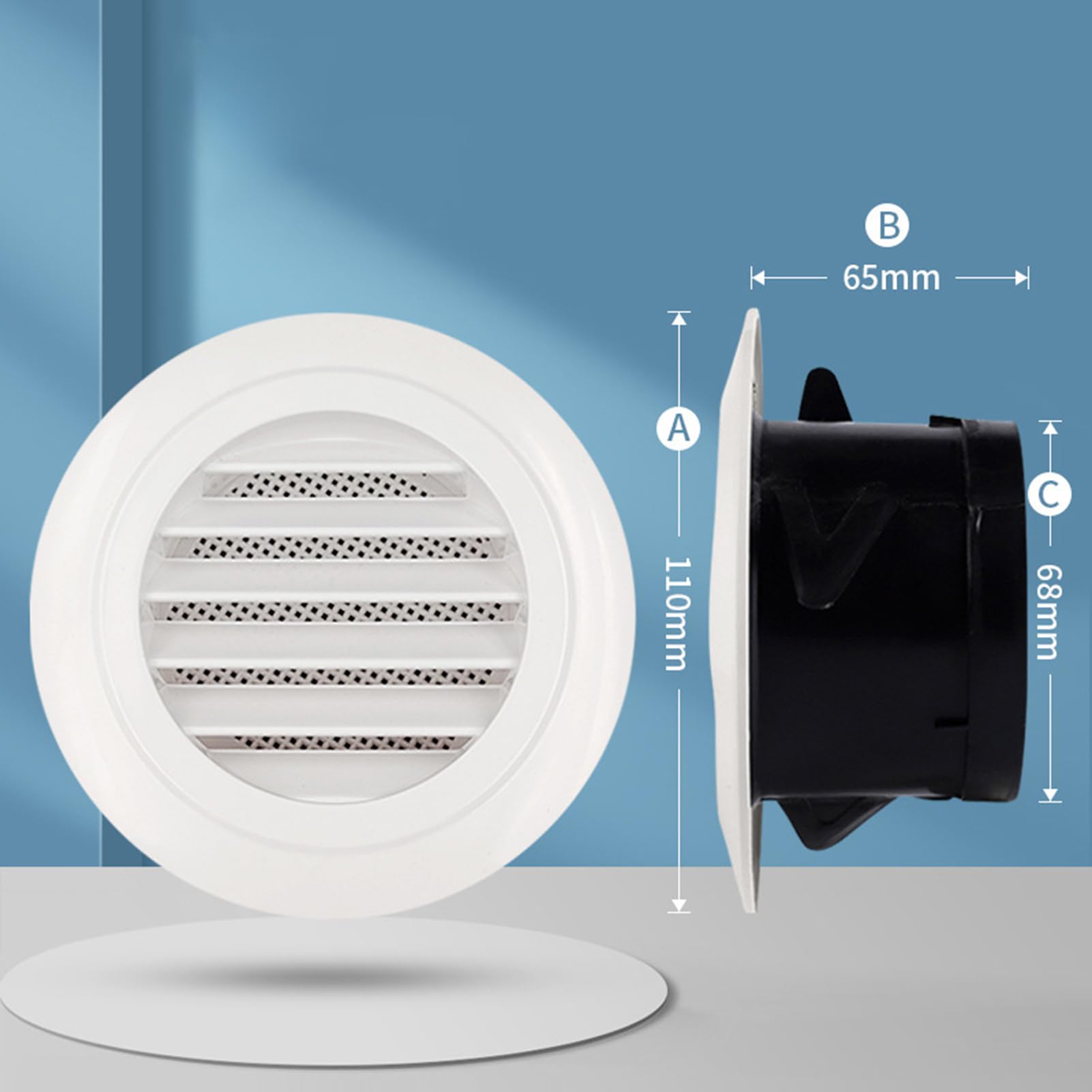Cubierta de ventilación de CA de Repuesto para, Cubierta de Aire Acondicionado, Accesorios de caravanas, Piezas de ventilación para el hogar móvil para Vacaciones, Viajes, conducción Larga