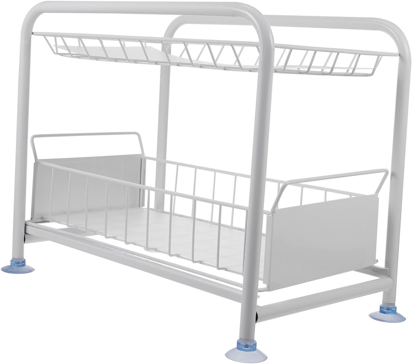 Telescopic Storage Rack Kitchen Sink Cabinet Organizer Sliding Drawer Space Saving Sturdy Material