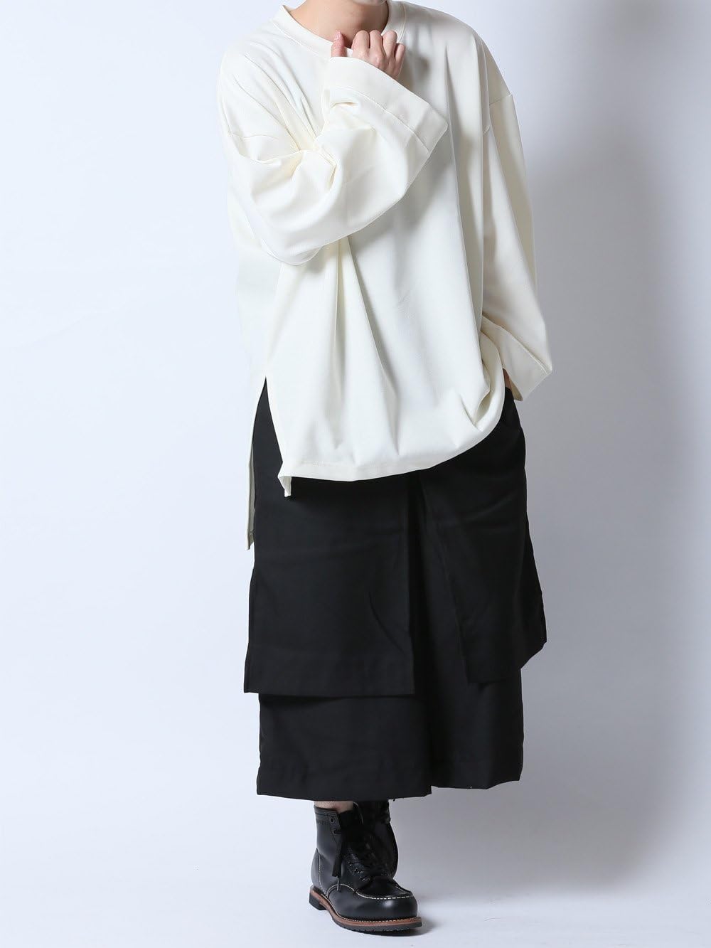 (アズスーパーソニック) AS SUPER SONIC カットソー ビッグシルエット 袖広 ワイドスリーブ メンズ