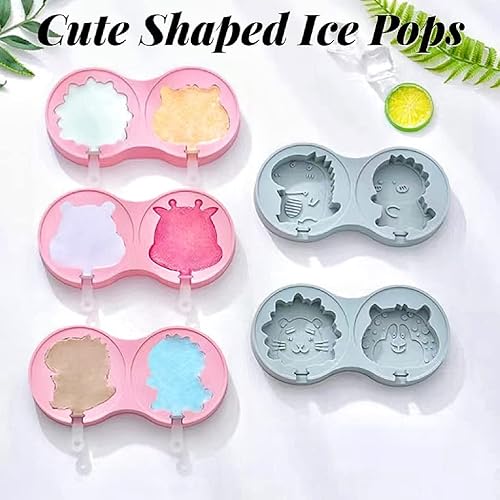 Juego de 2 moldes para hacer paletas, moldes para helados, moldes para hacer helados, accesorios de cocina, fácil liberación, leche materna,
