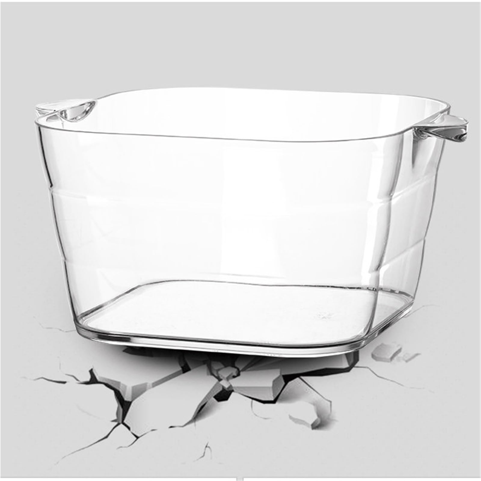 Secchiello per il ghiaccio Secchiello for il ghiaccio in plastica trasparente for uso domestico e ristorante di livello commerciale