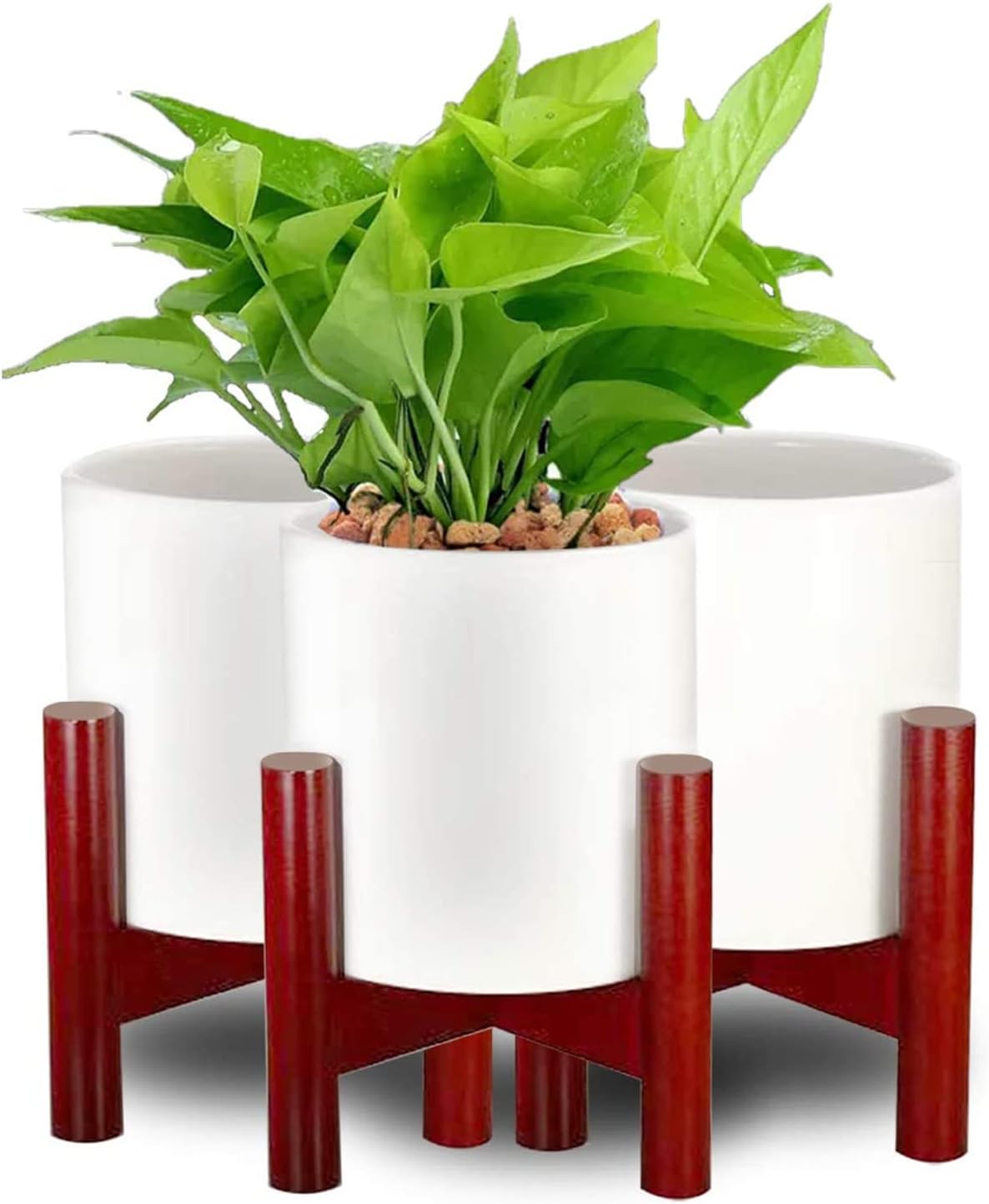Flower Pots with Stand,Small Succluent Planter Pots with
