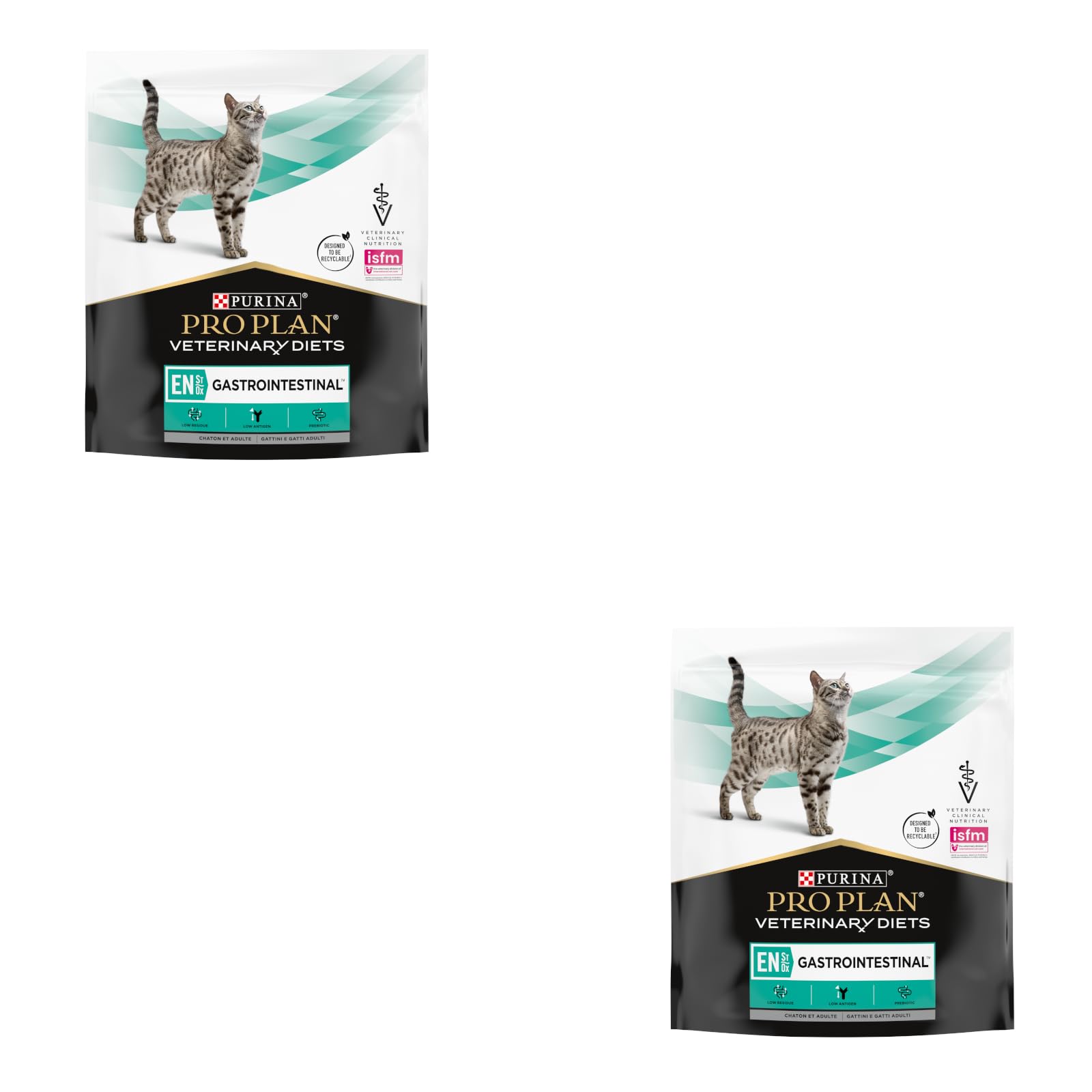 PRO PLAN Veterinary Diets EN Gastrointestinal | Doppelpack | 2 x 400 g | Diätalleinfuttermittel für Katzen und Kätzchen | Kann helfen bei Resorptionsstörungen des Darms
