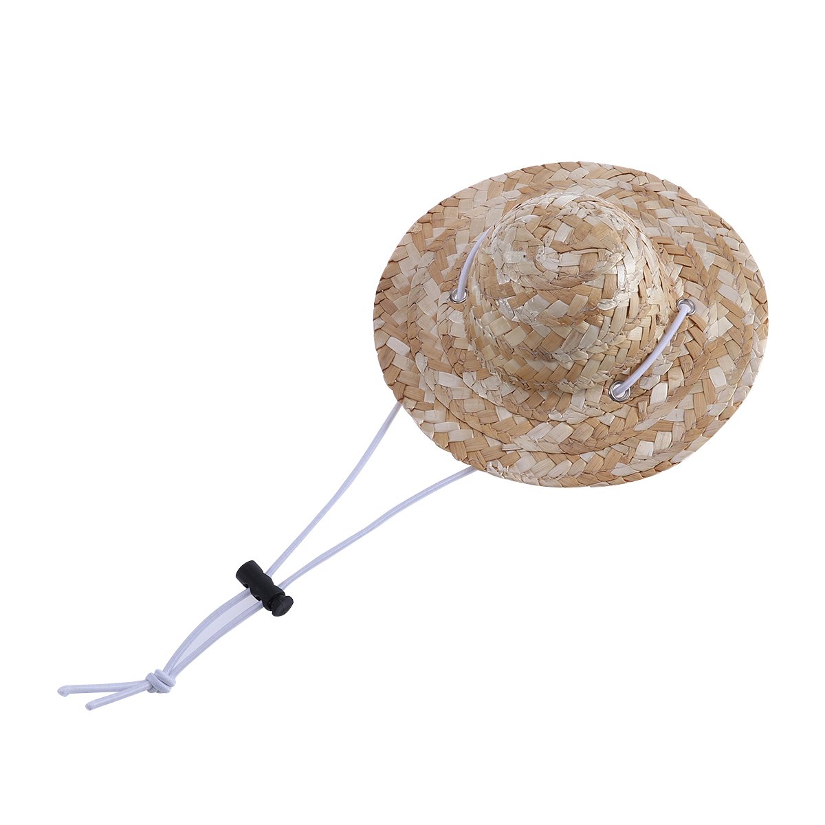UEETEKDog Straw Hat: Pet Sombrero Hat with Adjustable Chin Strap for Small Dogs and Cats, Size L