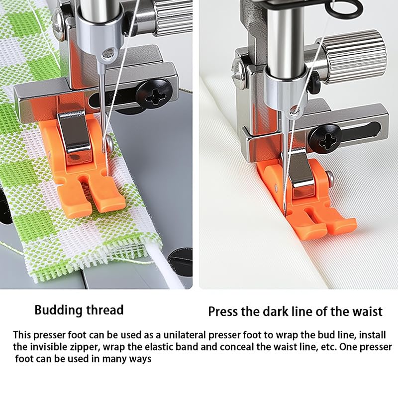 Plastic Teflon Universal Presser Foot Multifuncional Ajustable miniatura 7