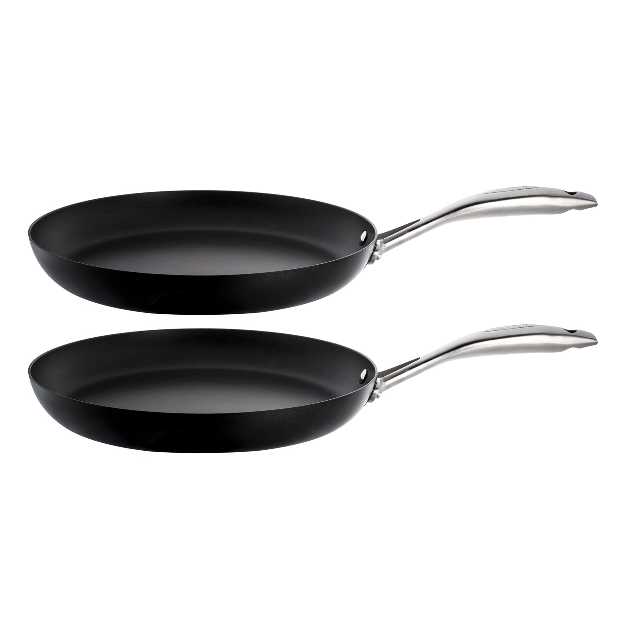 Scanpan Pro IQ 12 5 Fry Pan - Pack of 2 - Easy-to-Use Nonstick Cookware - Dishwasher Metal