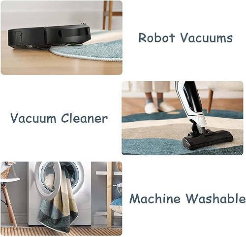 Miniatura 6 de Alfombra redonda abstracta de 4 pies, elegante alfombra de lana sintética, lavable, antideslizante, para sol y montaña, alfombra circular suave y