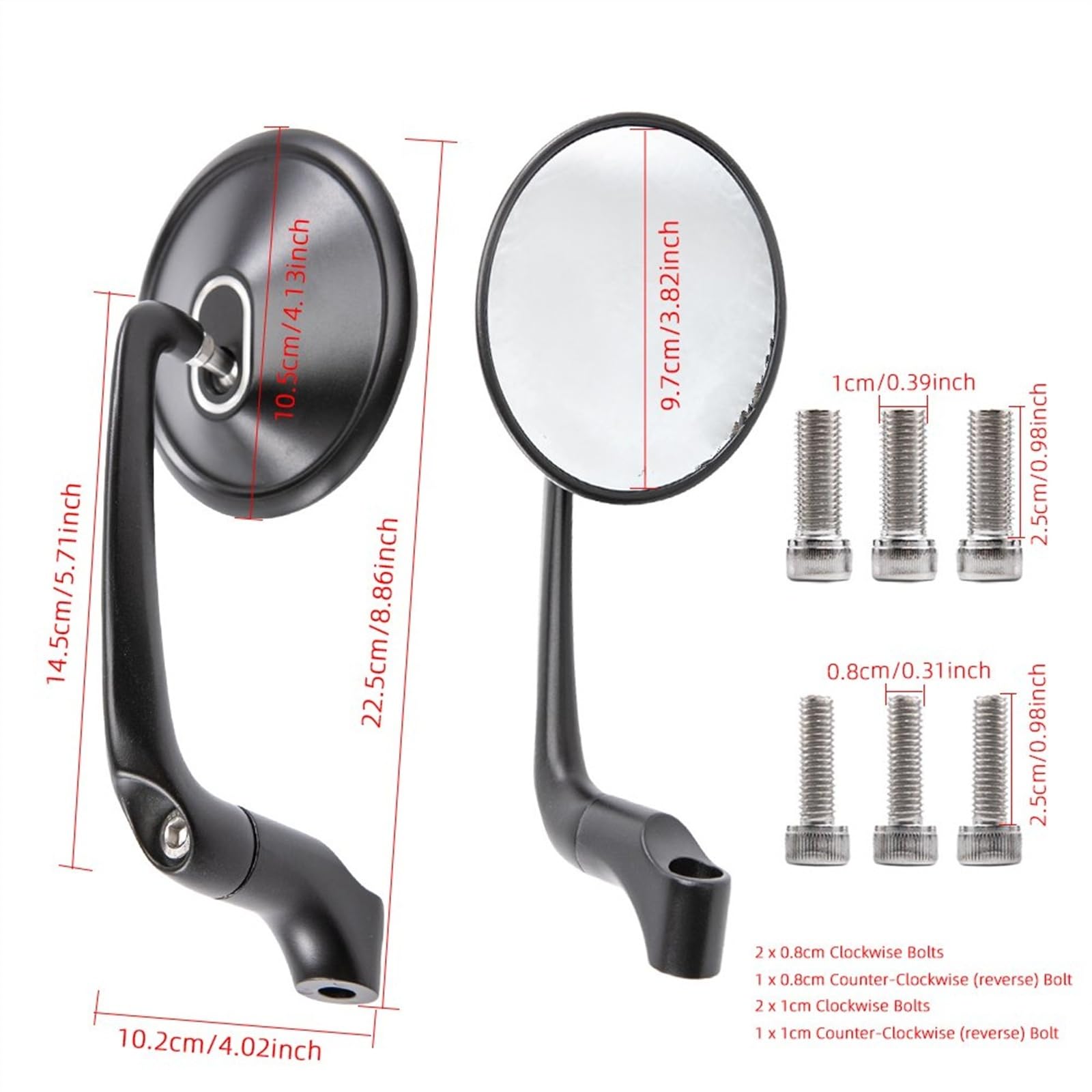 Pour XJR1300 pour XJ6 pour XT660 pour WR250 pour WR125 pour XT125 moto CNC rétroviseurs en aluminium rétroviseur latéral Rétroviseurs Moto