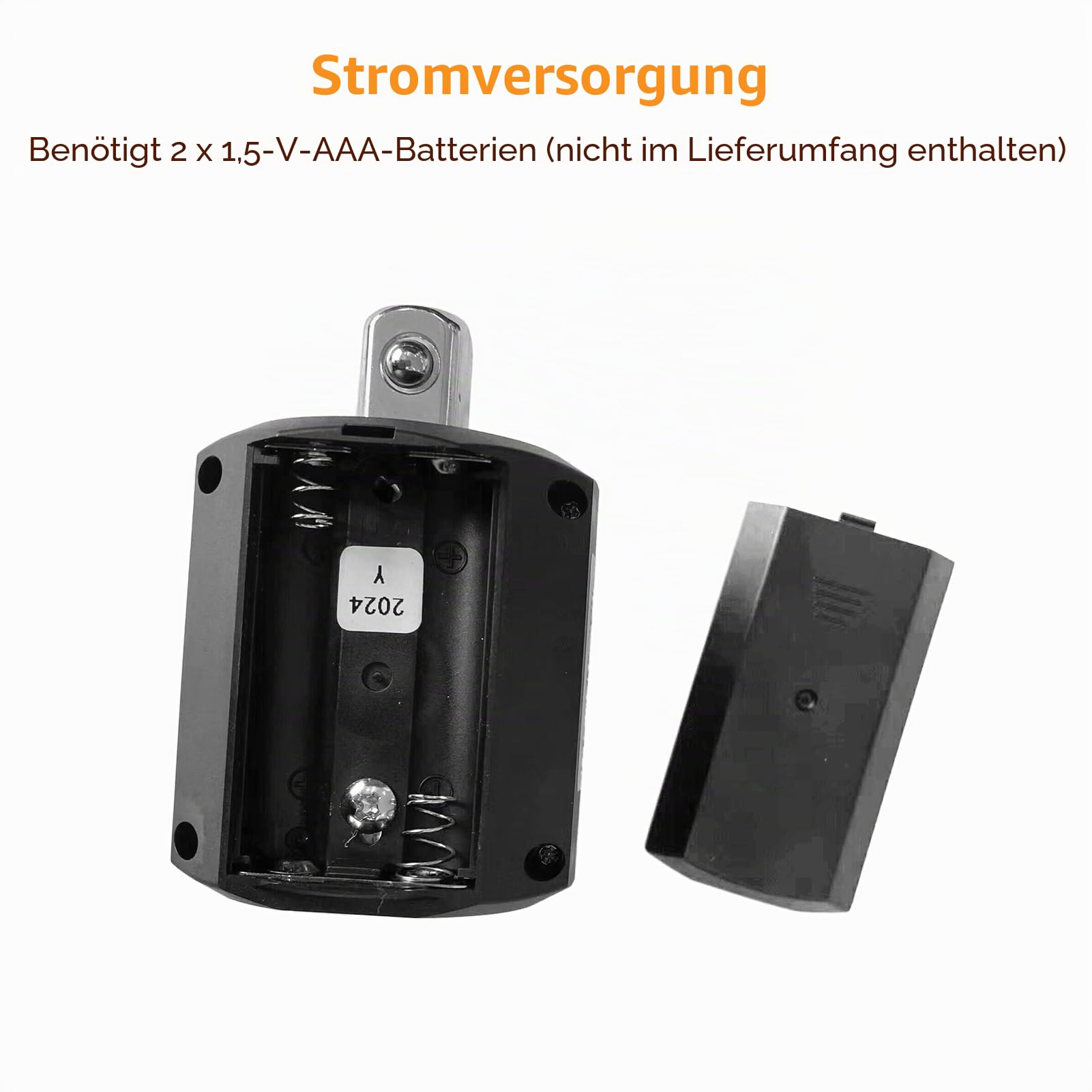 Drehmomentprüfer mit digitalem Display, Torsionsprüfer mit Schlüssel 1/2 Zoll und enthält Adapter für 3/8 Zoll und 1/4 Zoll mit Alarmfunktion von 4 hochpräzisen Torsionseinheiten