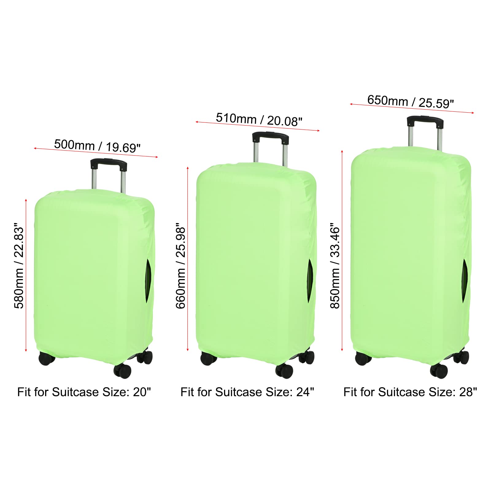 Custodia Bagaglio Viaggio Coprivaligia Elastico - Custodia Protettiva Anti- Polvere, Per Valigie 26-28 Pollici, Design Colorato Copertura Valigia Grande