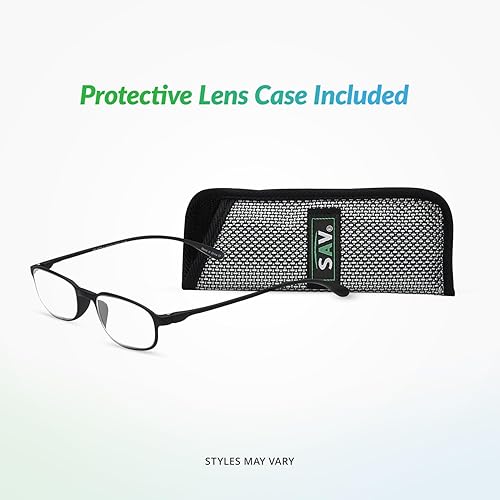Miniatura 5 de SAV E5020 - Lentes de lectura delgados ovalados, superflexibles, lectores duraderos y ligeros