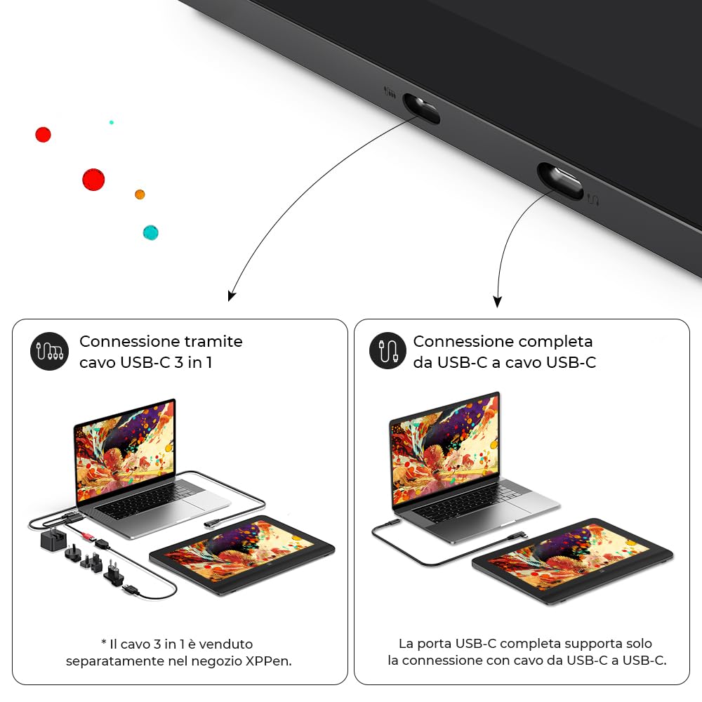 XPPen Artist Pro 14 2nd Tavoletta grafica con schermo da 14 pollici, penna passiva 16K(16384) livelli di pressione, Telecomando wireless di scelta rapida incluso, Supporto pieghevole integrato