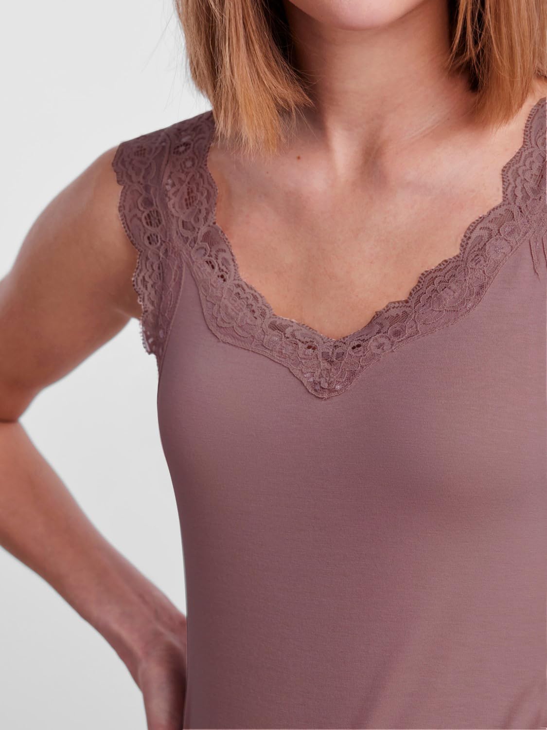 Pieces Pcbarbera Lace Top Noos Top Mujer (Pack de 3)