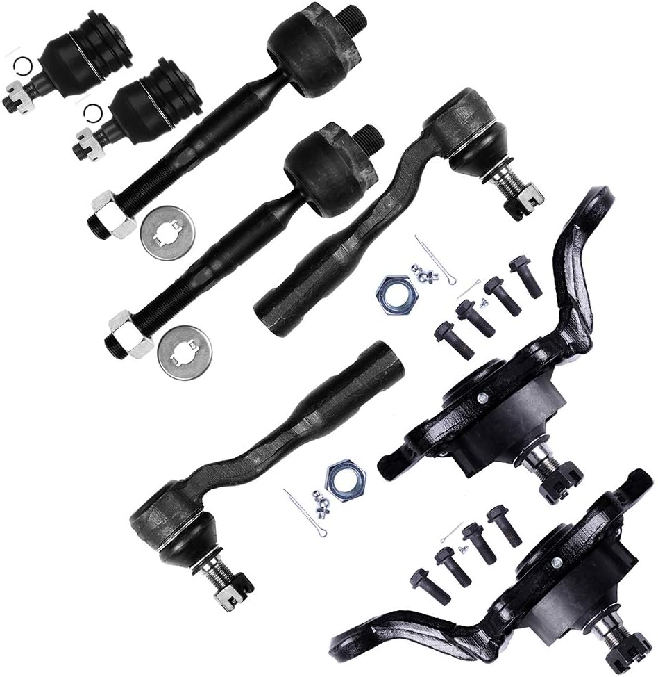 ASAPE Front Ball Joint Tie Rod Suspension Kit Replacement for 2005-2007 for Toyota Sequoia 2004-2006 for Toyota Tundra - 8PCS Set