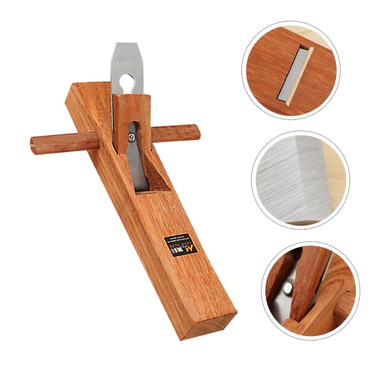 Cepilladora de Madera Manual Herramienta de Acero y Madera para Carpintería Alta Dureza y Resistencia al Desgaste, Uso en Taller