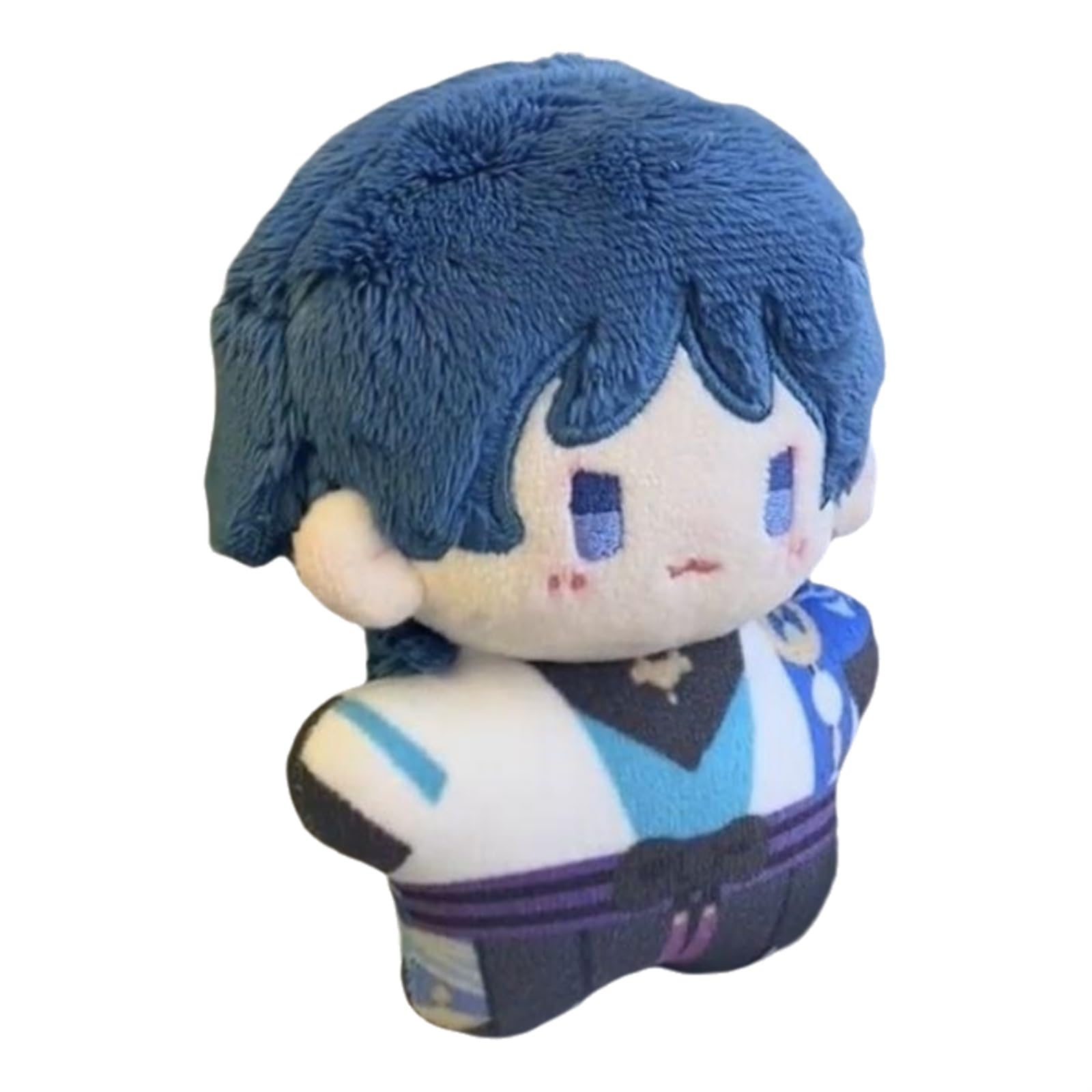 TOPLITHE Genshin Wanderer Plush, 10CM Scaramouche Anime Plush Toy Cute Soft Stuffed Doll Impact Cartoon Figure for Fans Gift