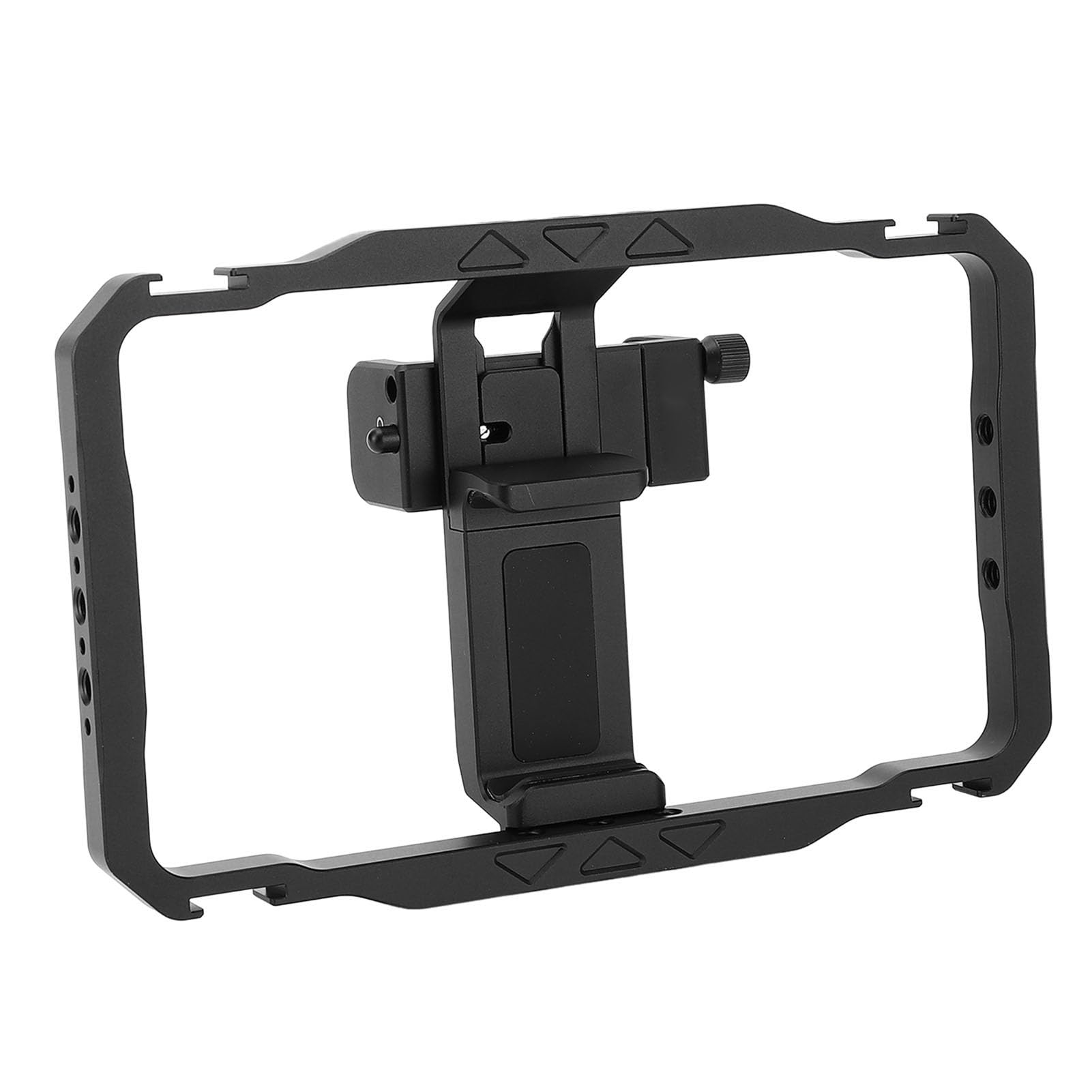 Kit Universale per Attrezzatura Video per Smartphone con Supporti per Scarpe Fredde per Microfono e Attacco Luce per Vlogger Kit Gabbia per Telefono in Lega di Alluminio per Creatori di