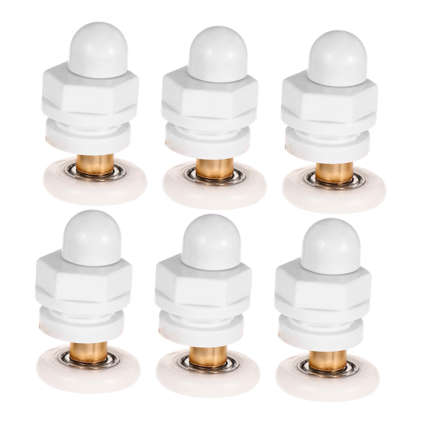 Rodillos para puertas de ducha de nylon y metal de alta durabilidad en diámetro de 25 mm