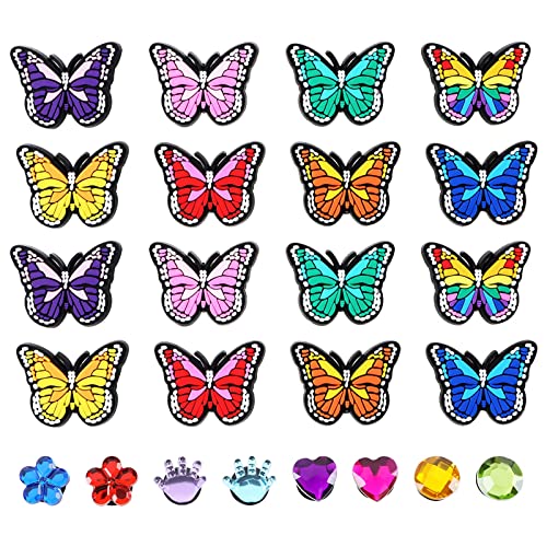 Breloques papillon en PVC pour éviter de perdre vos décorations de sabots
