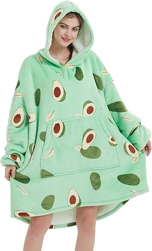 Miniatura 4 de NAFLEAP Manta con capucha para mujer, manta para adultos, de gran tamaño, forro polar, sherpa, sudadera de Navidad, regalo para mujer