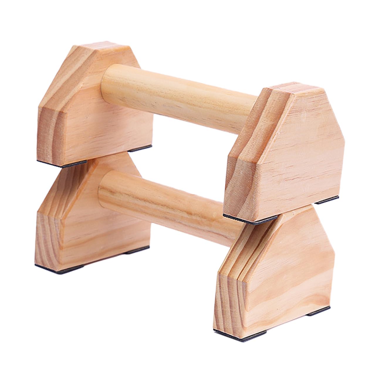 Abaodam 1Pair Solid Wood Bracket Fitness Equipment for Strength Training Calisthenics Durable Slip Design for Home Workouts of Frames