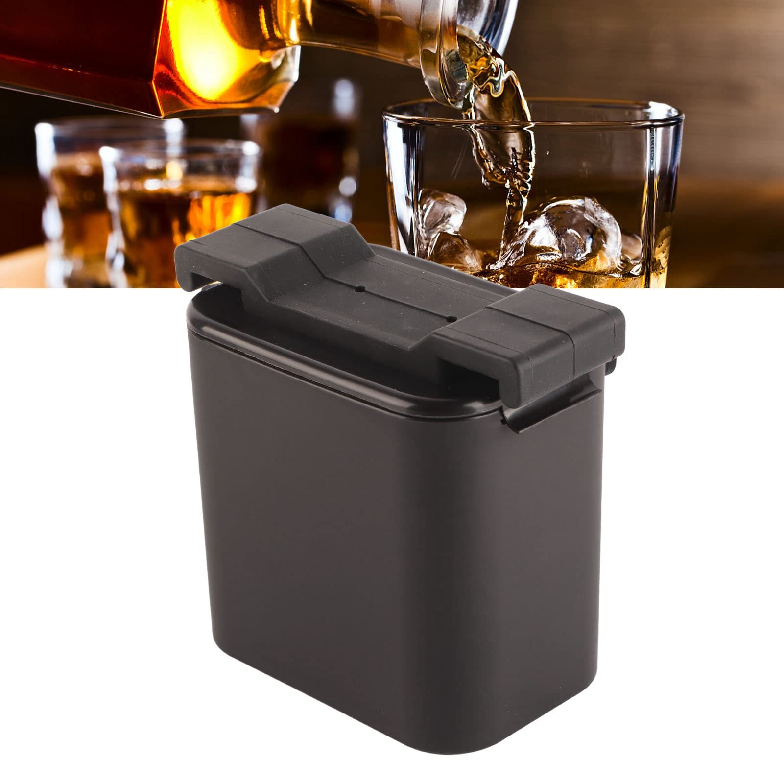 Máquina para Hacer Bolas de Hielo Transparente, Silicona sin BPA, Bolas de Hielo Cristalinas para Cócteles y Bebidas de Whisky (cuadrado)